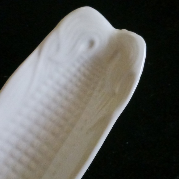 Vintage set of four (4) porcelain corn-on-the-cob dishes...